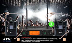 JTS RU8012-HSD SET UHF-Système 2-canaux avec 2 micros serre-tête (cardioïde)