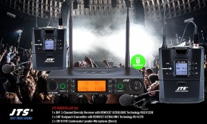 JTS RU8012-LAV SET UHF-Système 2-canaux avec 2 micros cravate (Direct/cardioïde)