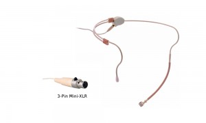 JTS 214D3 Microphone serre-tête - cardioïde - Mini-XLR à 3 broches
