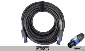 TASKER Câble professionnel haut-parleur 4 x 2.5mm² avec NEUTRIK® NL4FX speakON