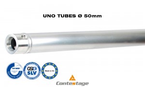 CONTESTAGE UNO-100 Tube 100cm, Ø50mm, finition ALU
