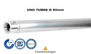 CONTESTAGE UNO-150 Tube 150cm, Ø50mm, finition ALU