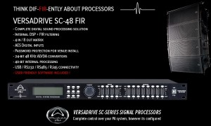 WHARFEDALE PRO VERSADRIVE SC-48 FIR Processeur d'enceintes DSP avec FIR-filtres 4IN/8OUT