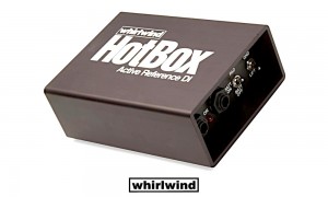 WHIRLWIND HOTBOX Boîte de direct active pour signal de ligne, d'instrument ou de haut-parleur, commutateur PAD, Groundlift, Jack 6.3mm-XLR/M