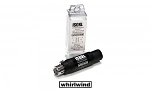 WHIRLWIND ISOXL Isolateur de ligne - le petit assistant en cas de problèmes de ronflement et de masse, XLR/F-XLR/M