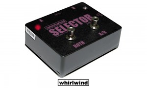 WHIRLWIND SELECTOR - boîte de commutation 2 canaux pour signaux d'instruments - garantit une commutation silencieuse grâce à un circuit optoélectronique, jack-jack 6,3mm