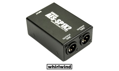 WHIRLWIND AES-SP1x2 - divise un signal digital AES/EBU en deux signaux identiques, XLR/F-XLR/M