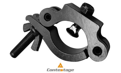 CONTESTAGE ALUCLAMP 501-V2B Crochet 48-51mm avec boulon M10, CMU 500kg, NOIR