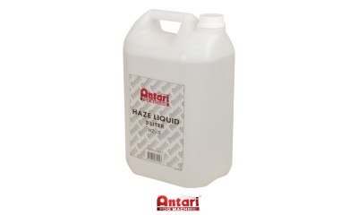 ANTARI HZL-5 Liquide pour machines Hazer. Liquide à base d'huile produit un brouillard fin et transparent qui persiste très longtemps et bonne réflexion. Prêt à l'emploi, 5 litres.
