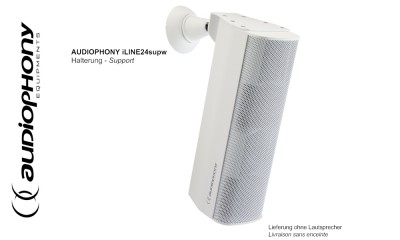 AUDIOPHONY iLINE24supw Support pivotant horizontalement et verticalement, blanc