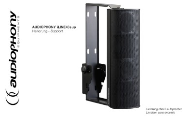 AUDIOPHONY iLINE43sup Support pivotant horizontalement et verticalement, noir