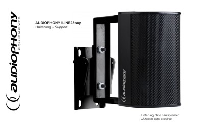 AUDIOPHONY iLINE23sup Support pivotant horizontalement et verticalement, noir