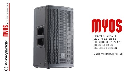 AUDIOPHONY MYOS-10A Enceinte active 10" avec DSP, 700W RMS AUDIOPHONY MYOS-10A Enceinte active 10" avec DSP, 700W RMS