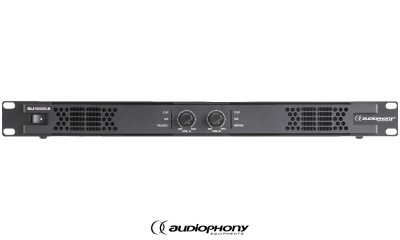 AUDIOPHONY SLI1000.2 Amplificateur digital 2 canaux 2 x 900W RMS/4Ω, SUB-X-OVER, HI-Z 1x1000W, 70V/100V