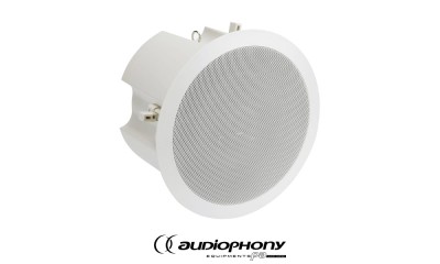 AUDIOPHONY CHP660 Haut-parleur plafonnier 2 voies 60W RMS, 6,5", 100V, 8Ω, Ø240mm