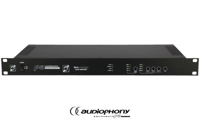 AUDIOPHONY BM-A1000 Amplificateur de boucle magnétique adapté pour des surfaces de 1000m² maximum, Entrées Mic, Line, 100V, Slave-in/out