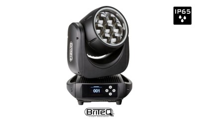 BRITEQ BTI-BLIZZARD WASH1 Moving Head 7x40W RGBL OSRAM-LEDS, IP65 Outdoor