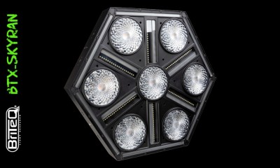 BRITEQ BTX-SKYRAN Projecteur Hexagonal à multiple effets