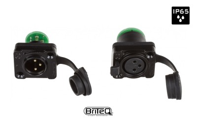 BRITEQ BT-XLR5to3 KIT Kit de conversion 5 broches vers 3 broches XLR, IP65