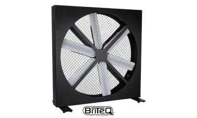 BRITEQ BT-LEDROTOR Fan à effets LED, rotation dans les deux directions, RGB+UV, couleurs fixes, changement de couleur, fade de couleur, DMX