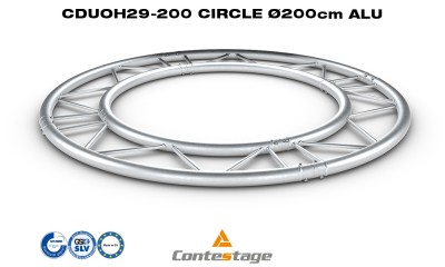CONTESTAGE CDUOH29-200 Cercle de traverse 2-points Ø 200cm, horizontal, ALU