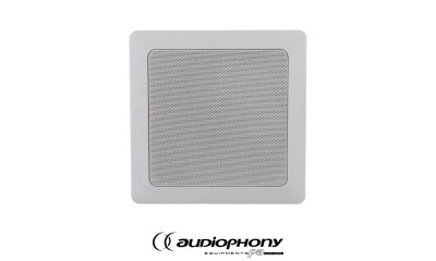 AUDIOPHONY CHP520SQ Haut-parleur plafonnier 2 voies 20W RMS, 5", 100V, 8Ω, 190x190mm