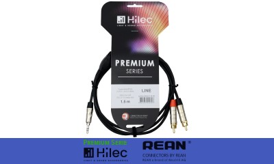 HILEC PREMIUM SERIE câble audio 1 x Jack stéréo 3.5mm - 2 x RCA/Cinch