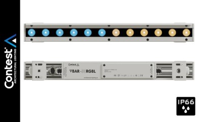 CONTEST VBAR-50RGBL Projecteurs linéaires architectural IP66, Couleur RGBL
