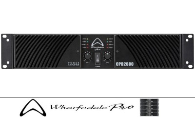 WHARFEDALE PRO CPD2600 Amplificateur de puissance 2 canaux 2 x 1000W RMS/4Ω, Limiteur, 19"/2U