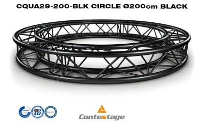 CONTESTAGE CQUA29-200 BLK Cercle de traverse 4-points Ø 200cm, NOIR CONTESTAGE CQUA29-200 BLK Cercle de traverse 4-points Ø 200cm, NOIR
