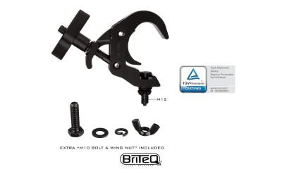 BRITEQ FAST CLAMP BLACK V2 C-Clamp/Crochet 48-51mm, noir