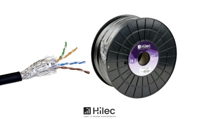 HILEC CAT6 Câble Ethernet/Réseau CAT6 100% blindage - Bobine 100m