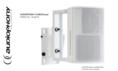 AUDIOPHONY iLINE23supw Support pivotant horizontalement et verticalement, blanc AUDIOPHONY iLINE23supw Support pivotant horizontalement et verticalement, blanc