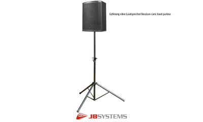 JB SYSTEMS SS-AIR Trépied pour enceinte avec système de suspension à l'air, tube Ø 35mm, hauteur max. 1.8m, charge 60kg
