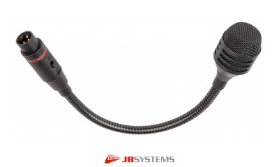 JB SYSTEMS JB30 Microphone dynamique avec col-de-cygne, cardioïde, XLR/M 3 pôle