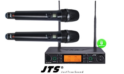 JTS RU8012-HM SET UHF-Système avec 2 microphones à main (Direct/cardioïde), 2-canaux