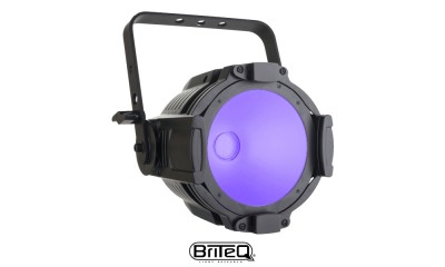 BRITEQ LED UV-GUN 100W Projecteur à LED lumière noire 100W, Ultraviolet UV, λ 395-405nm, DMX, 60°