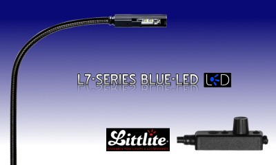 LITTLITE L-7-LED-BLUE Version LED avec socle/commutateur LITTLITE L-7-LED-BLUE Version LED avec socle/commutateur