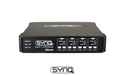 SYNQ DBI-44 Interface réseau Audio/DANTE® (Version d'installation) 4 audio IN/OUT avec DSP