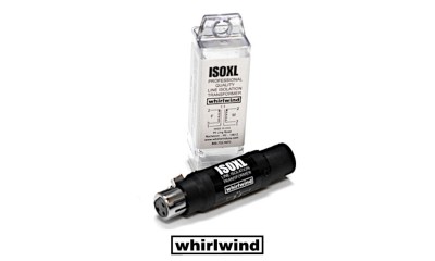 WHIRLWIND ISOXL Isolateur de ligne - le petit assistant en cas de problèmes de ronflement et de masse, XLR/F-XLR/M