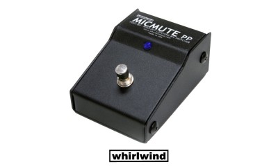Whirlwind MICMUTE PP Switch-Box pour signal micro/ligne - chaque pression permet d'activer ou désactiver le signal à la sortie, XLR/F-XLR/M