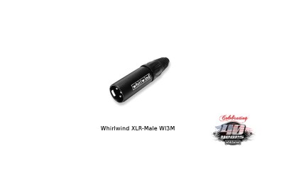 WHIRLWIND Fiche XLR/M mâle - WI3M - noir