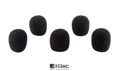 HILEC WINDSCREEN SET BLACK Set anti-vent noir (5pcs)