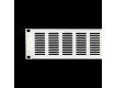 PROJECT Panneaux d'obturation pour rack en aluminium 19" avec fentes d'aération - noir + gris argenté