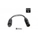 HILEC DMX-5PM-3PF-0.15M Câble de conversion/adaptateur DMX/AES IP65